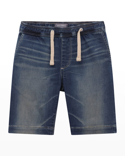Shop Dl Premium Denim Boy's Jackson Denim Jogger Shorts In Vibes