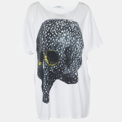 Pre-owned Givenchy White Printed Cotton T-shirt M