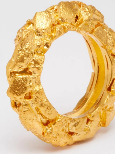 Alia Bin Omair Olibanum Gold-plated Ring In Yellow Gold