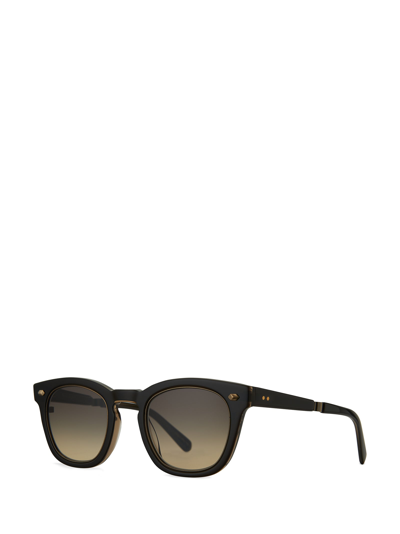Shop Mr Leight Mr. Leight Sunglasses In Black Tar - Antique Gold/ Ashbury