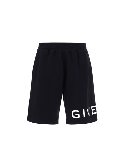 Shop Givenchy Boxy Shorts In Black