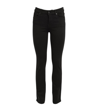 Shop 7 For All Mankind B(air) Denim Straight-fit Jean In Black