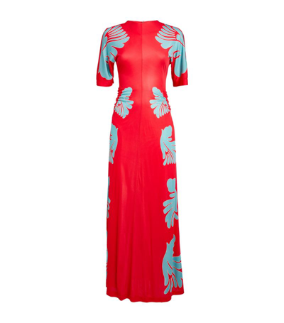 Shop La Doublej Angelica Maxi Dress In Red