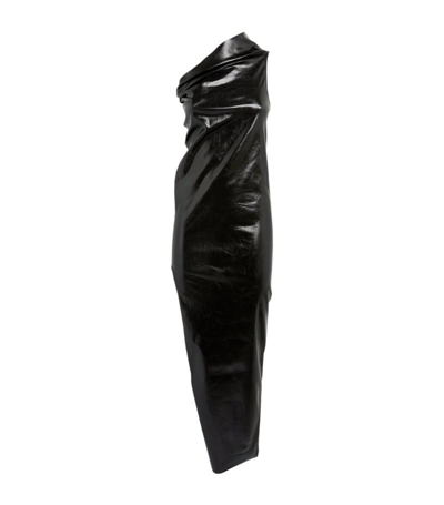 Shop Rick Owens Athena Asymmetric Gown In Black