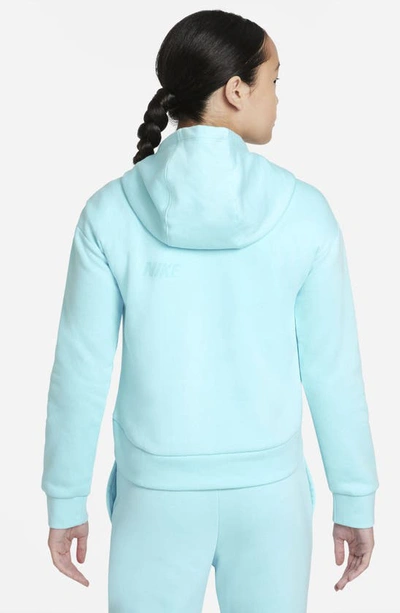 Shop Nike Sportswear Kids' Club Fleece Hoodie In Copa/ Polar/ White