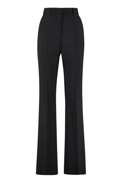 Shop Sportmax Piave Flared Trousers In Black