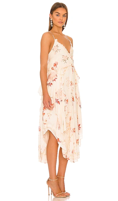 Shop Free People Audrey Printed Maxi Dress In Cream