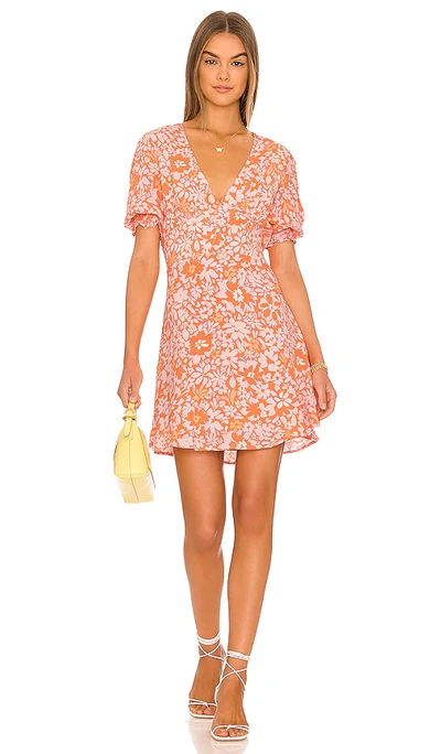 Shop Minkpink Marli Mini Dress In Orange