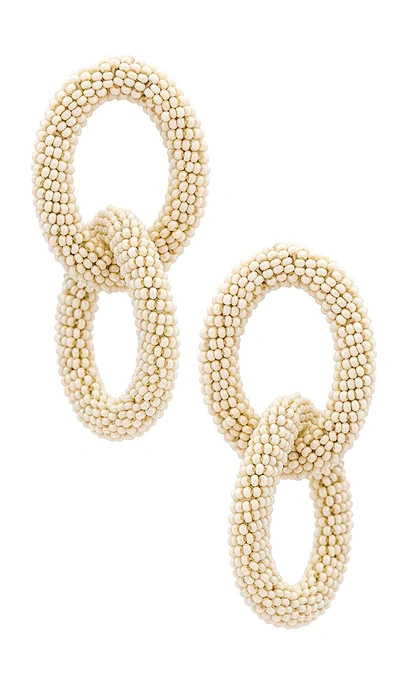 Shop Shashi Skipper Earrings In Ivory