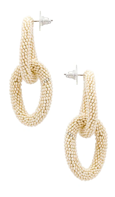 Shop Shashi Skipper Earrings In Ivory