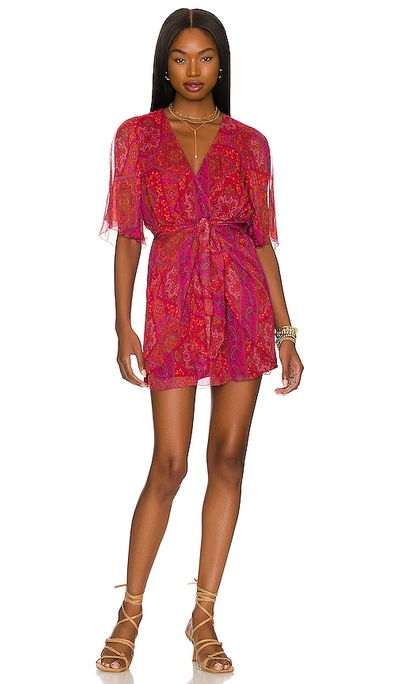 Shop House Of Harlow 1960 X Revolve Gashi Mini Dress In Wine