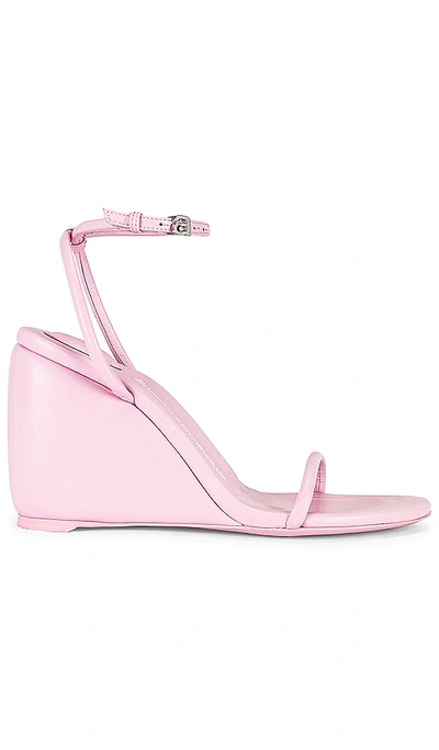 Shop Alexander Wang Dahlia 125 Wedge Sandal In Pink