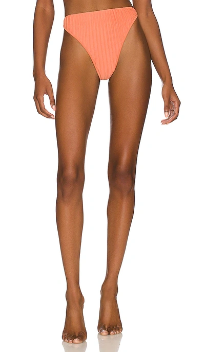Shop Andrea Iyamah Gara Bikini Bottom In Peach