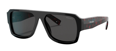 Shop Prada Pr 22ys 1ab5s0 Navigator Sunglasses In Grey