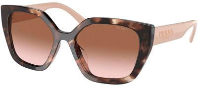 Shop Prada Pr 24xs 07r0a6 Butterfly Sunglasses In Brown