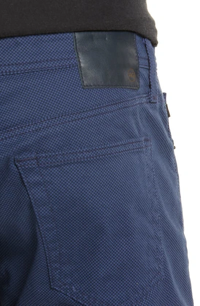 Shop Ag Everett Sud Print Slim Straight Leg Pants In Plot Dark Blue Multi