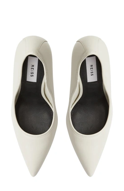 Shop Reiss Bramley Pointed Toe Pump In Off White