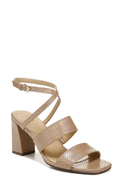 Naturalizer Trinity Block Heel Sandal In Taupe