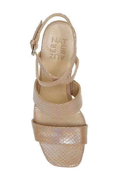 Naturalizer Trinity Block Heel Sandal In Taupe