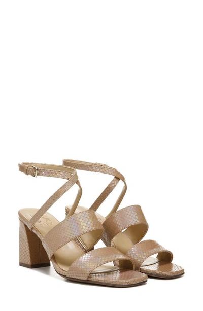 Naturalizer Trinity Block Heel Sandal In Taupe