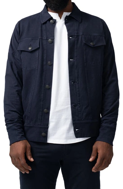 Shop Good Man Brand Flex Pro Denim Jacket In Black Navy