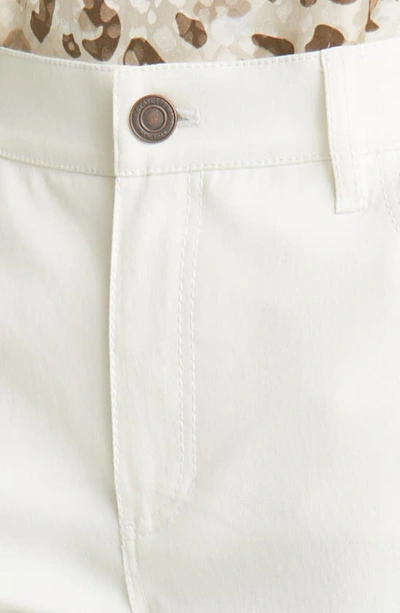 Shop Lafayette 148 Thompson Waxed Denim Slim Leg Jeans In White