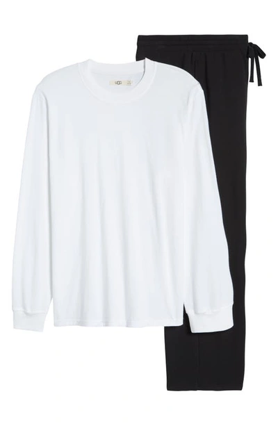 Shop Ugg Waylen Pajamas In White/ Black