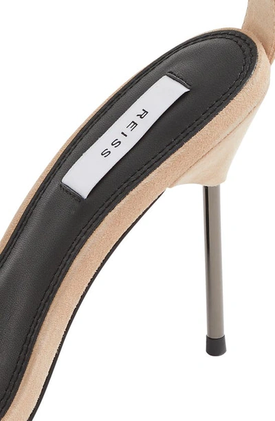 Shop Reiss Carey Pin Heel Sandal In Biscuit