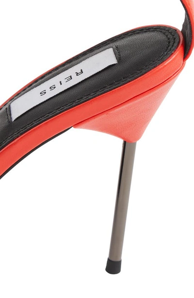Shop Reiss Carey Pin Heel Sandal In Sunset Orange