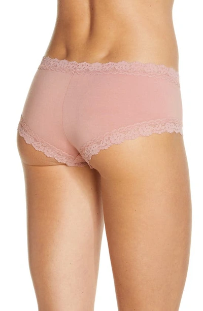 Hanky Panky Supima® Cotton Boyshorts In Rooibos Beige