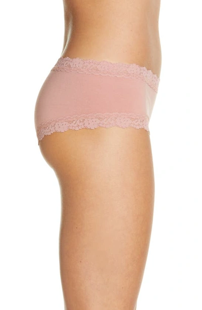 Hanky Panky Supima® Cotton Boyshorts In Rooibos Beige