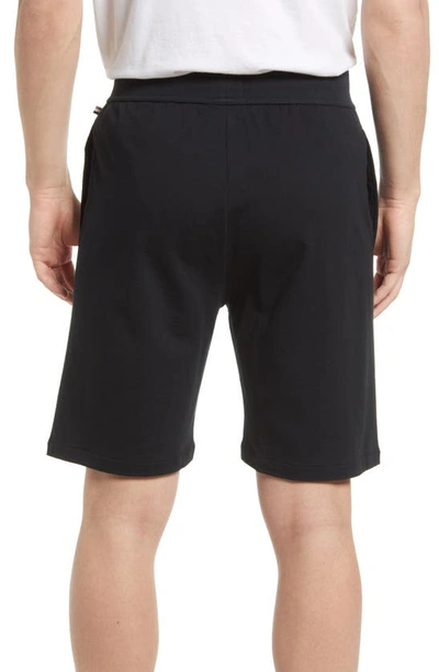 Hugo Boss Essential Cotton Pajama Shorts In Black