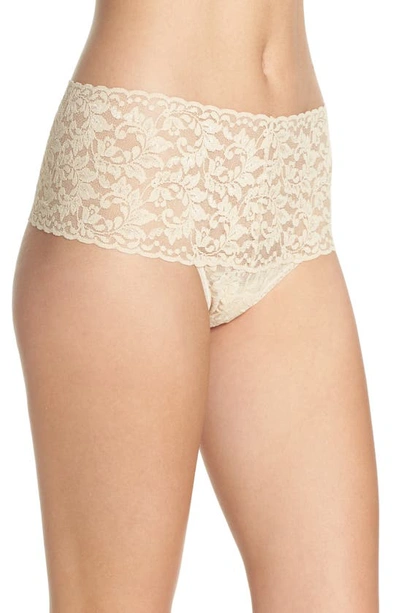 Shop Hanky Panky Retro High Waist Thong In Sand