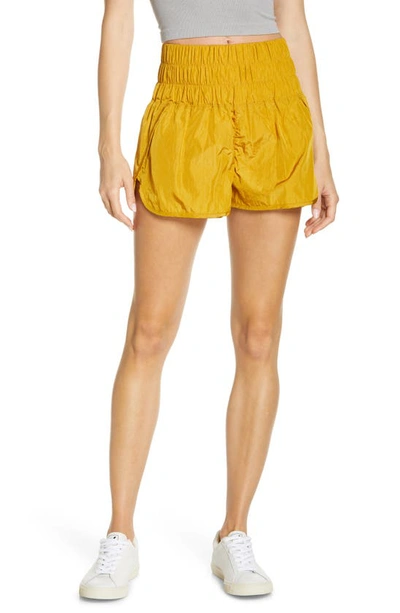 Shop Free People Fp Movement The Way Home Shorts In Honey Mallow