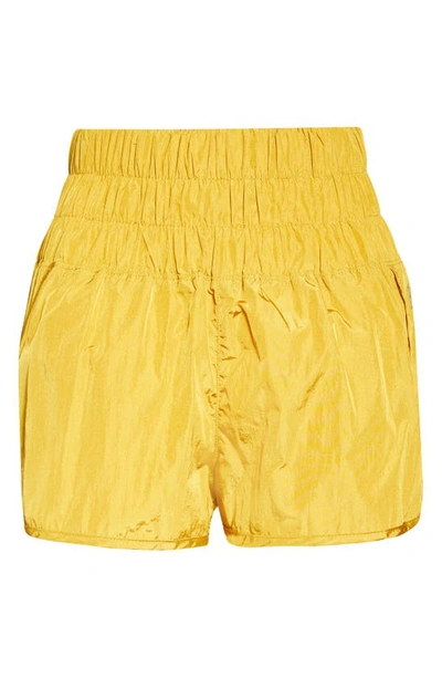 Shop Free People Fp Movement The Way Home Shorts In Honey Mallow