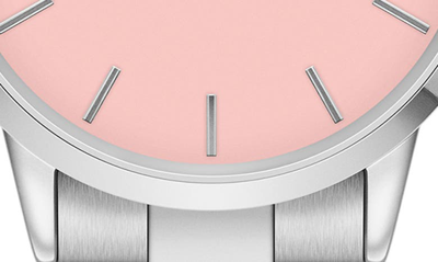 Shop Daniel Wellington Iconic Link Bracelet Watch, 28mm In Pastel Pink