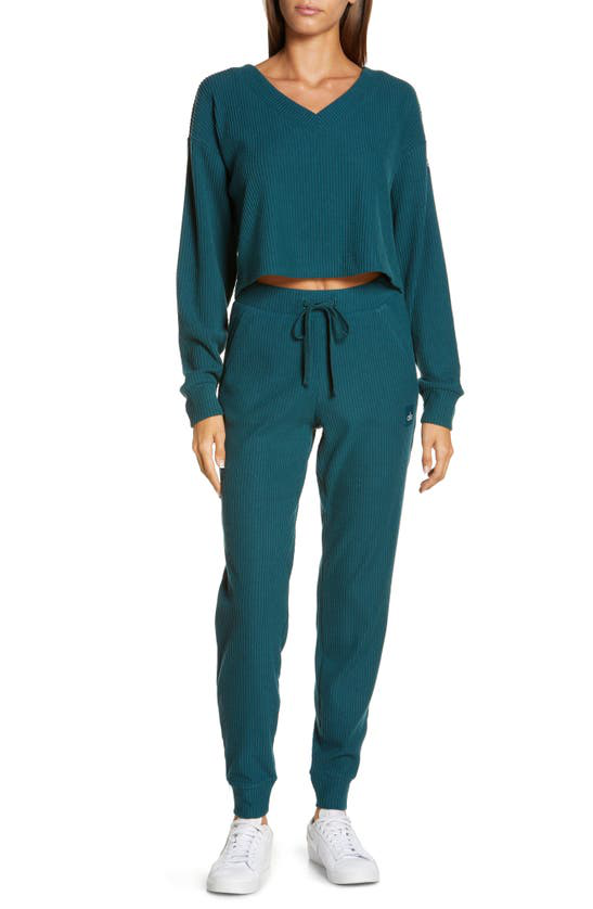 Muse Ribbed High Waist Sweatpants