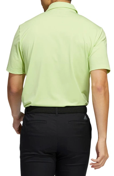 Shop Adidas Golf Ultimate365 Performance Polo In Pulse Lime Melange