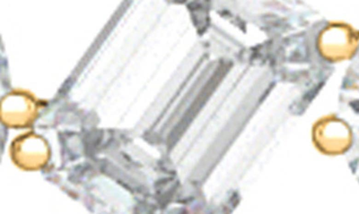 Hautecarat Mixed Lab Created Diamond Bar Pendant Necklace In 18k Yg