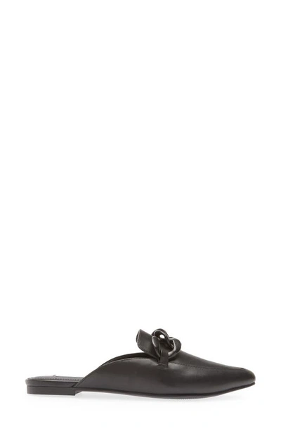 Fleur Black Leather Flats | Size 6 | by Steve Madden