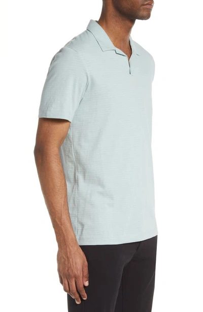 Shop Theory Willem Flame Regular Fit Short Sleeve Slub Jersey Polo In Stratus
