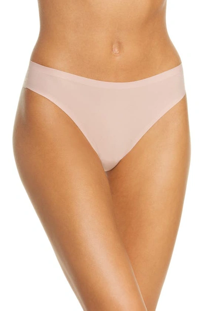 Shop Chantelle Lingerie Soft Stretch Thong In Rose Authentique