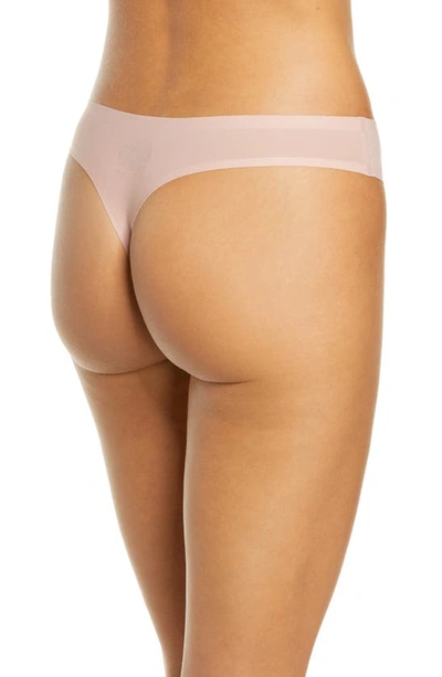 Shop Chantelle Lingerie Soft Stretch Thong In Rose Authentique