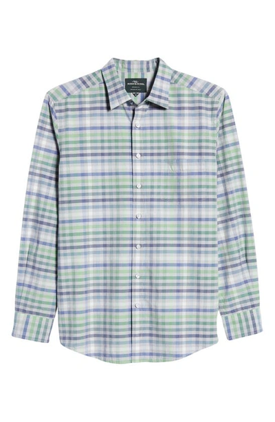 Shop Rodd & Gunn Caldwell Peak Check Button-up Shirt In Seaweed