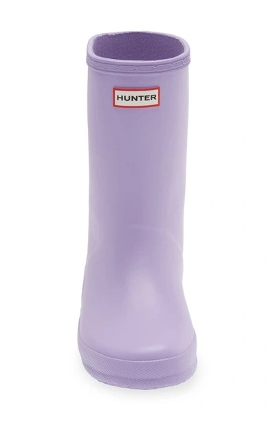 Shop Hunter Kids' First Classic Rain Boot In Lavender Mist