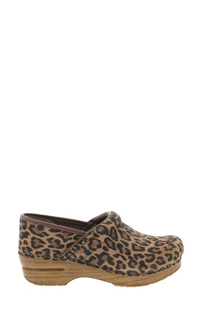 Shop Dansko 'professional' Clog In Leopard Print Suede