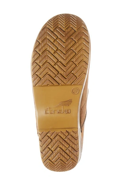 Shop Dansko 'professional' Clog In Honey Distressed Leather