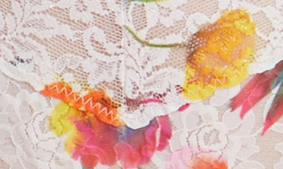 Hanky Panky Print Regular Rise Thong In Floral Reflections