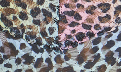 Hanky Panky Print Regular Rise Thong In Rainbow Leopard
