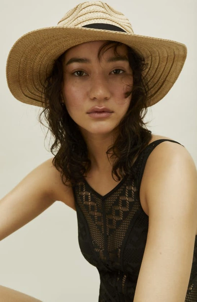 Shop Madewell Braided Straw Hat In Light Stone